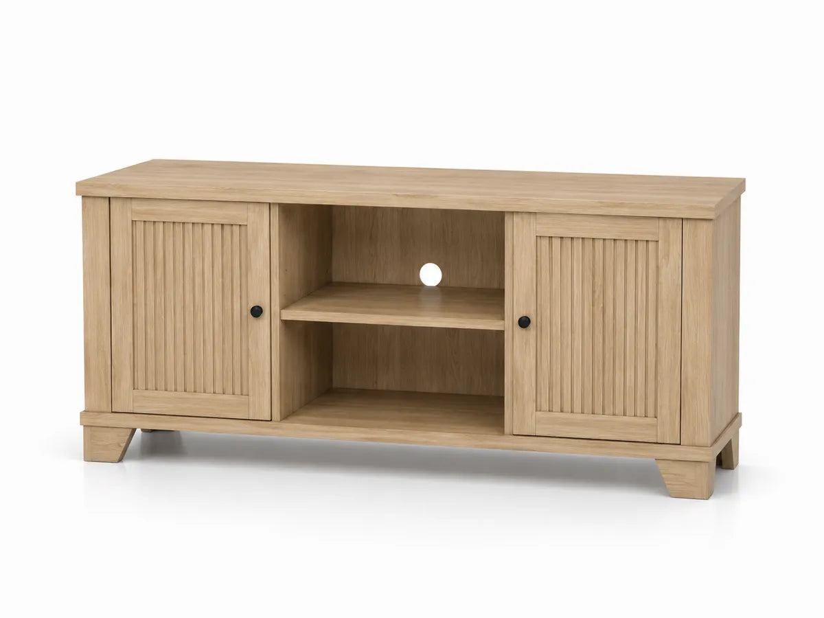 Dębowa szafka RTV z drzwiczkami 120 cm