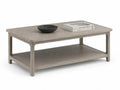 Stolik kawowy z płyty MDF z jasnym fornirem 120x60x45 cm