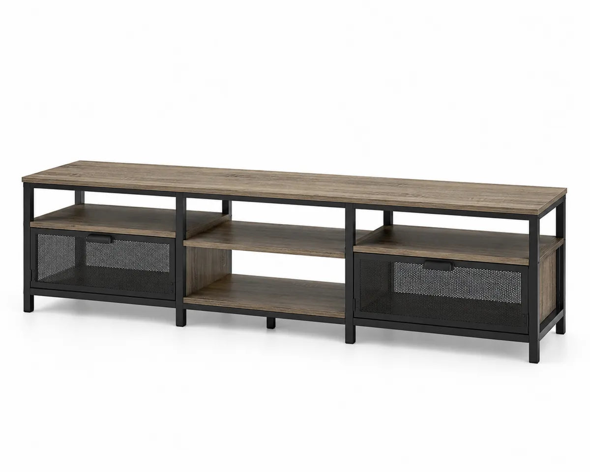 Szafka RTV drewniana z metalem 150 cm